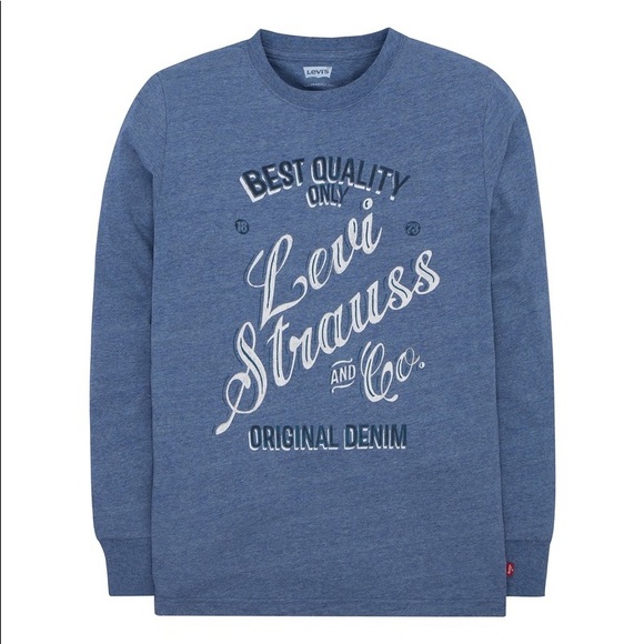 Levi's Other - 💕SOLD💕 Levi’s Blue Long Sleeve Tee